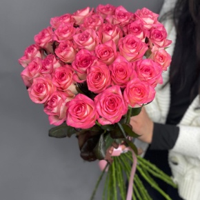 Букет из 25 роз Джумилия (70 см) в Химках