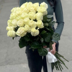 Монобукет из 25 роз Эквадор Мондиаль (80 см) в Химках Монобукет из 25 роз Эквадор Мондиаль (80 см) в Химках