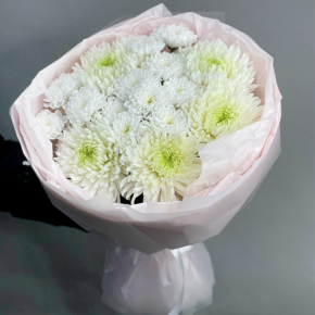 Букет из микса белых хризантем Магнум в Химках