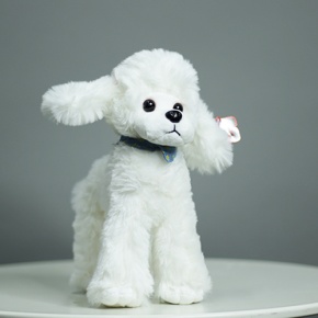 Плюшевый пудель белый (25 см) в Химках