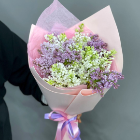 Букет из 11 веток сирени микс в Химках