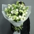 Букет "Грин ти" из кустовых роз, гербер и эустом в Химках