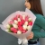Букет из 25 кораллово-белых тюльпанов в Химках