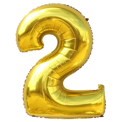 Шар гелиевый цифра 2 (40х102 см) в Химках