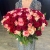 Букет 151 роза красный микс (50 см) в Химках