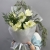 Букет "Путеводная звезда" из белых амариллисов и нобилиса в Химках